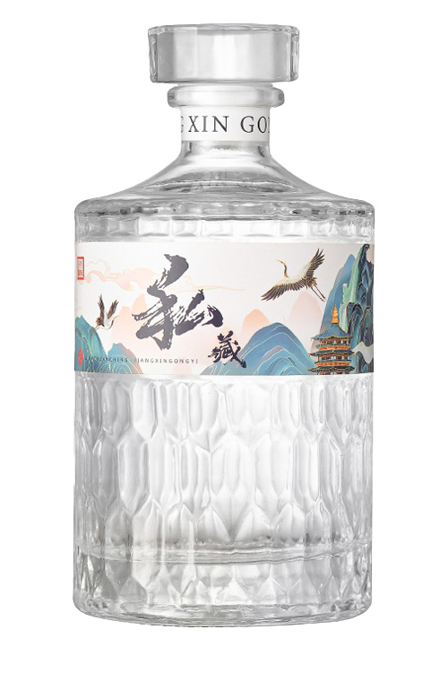 新款晶白酒瓶-007  